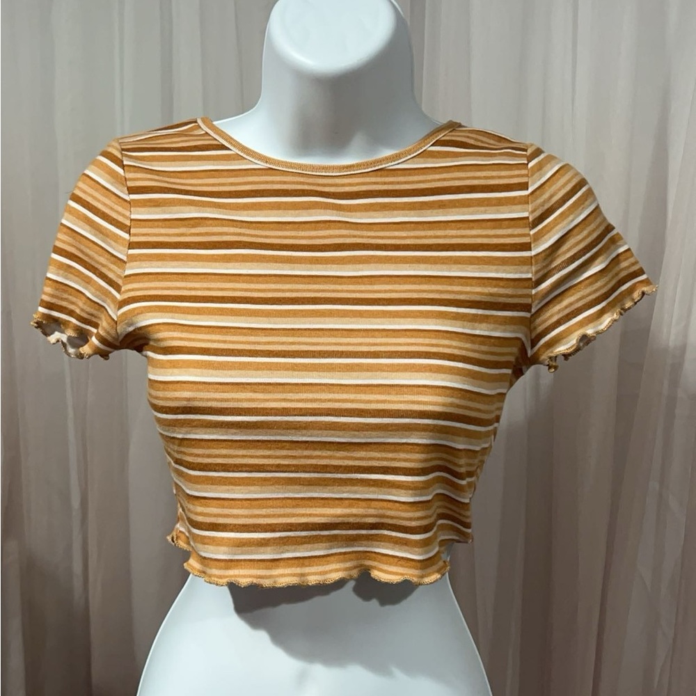 PACSUN☀️Striped Cropped Shirt
